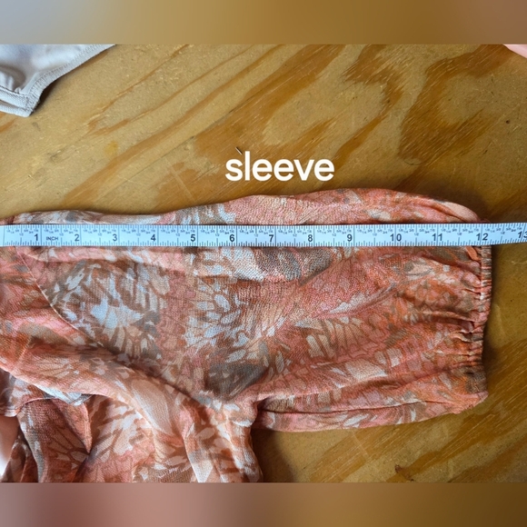 Sage The Label Floral Blouse Coral (BL21) - Picture 6 of 9